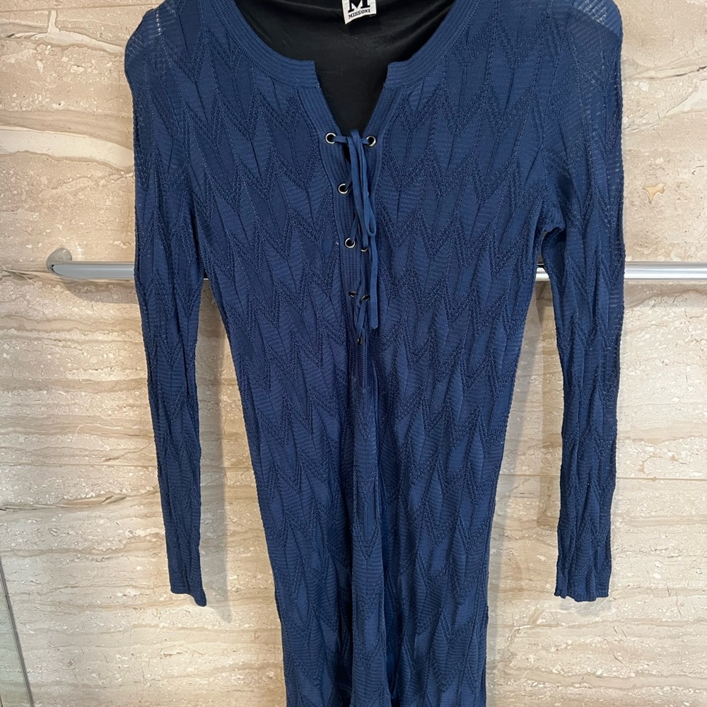 Missoni Navy Blue Knit Dress